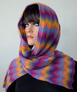 Scarf Knitting Patterns Electric Sunrise