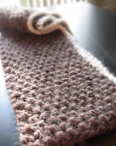 Knitted Scarves Double Looped