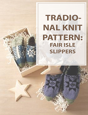 Knitting Traditional Fair Isle Slippers