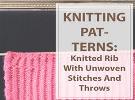 Knitting Rib With Unwoven Stitches