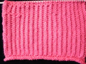 Knitting Rib With Unwoven Stitches