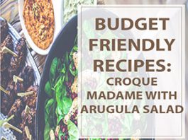 Croque Madame with Arugula Salad