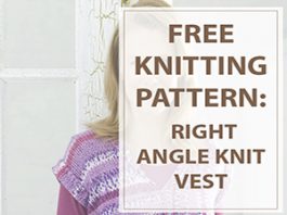 Vest Knitting Pattern Right Angle Vest