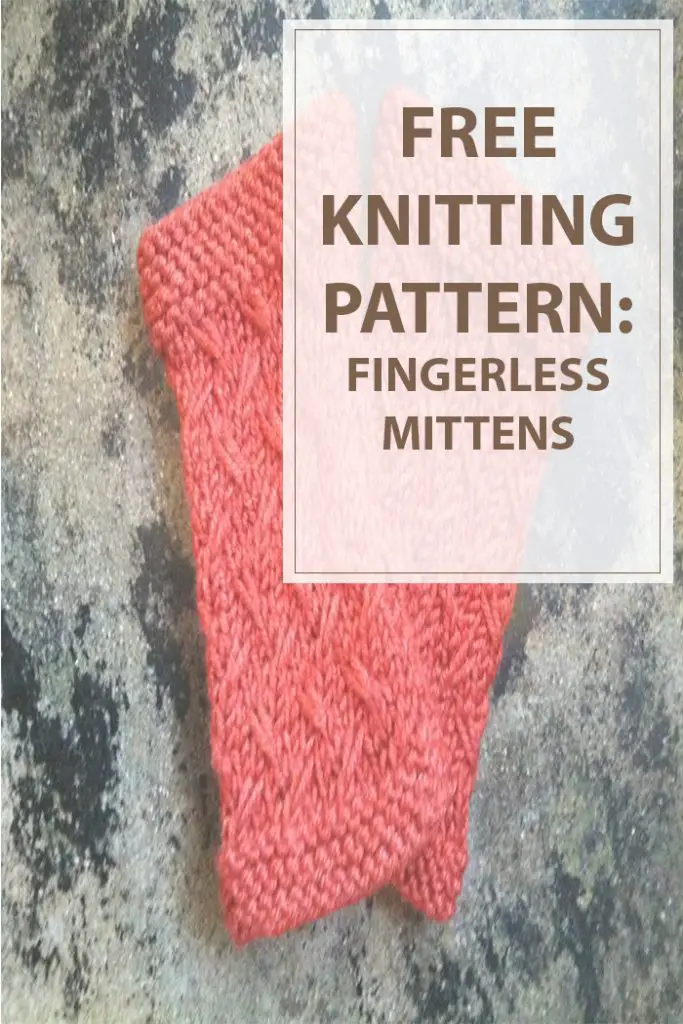 Fingerless Mittens Knitting Pattern