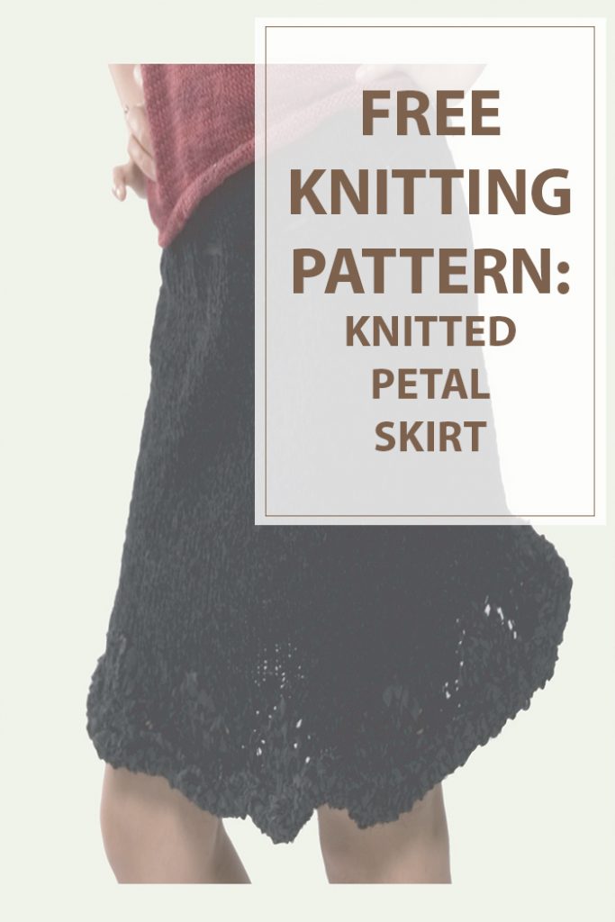 Petal Skirt Free Knitting Pattern