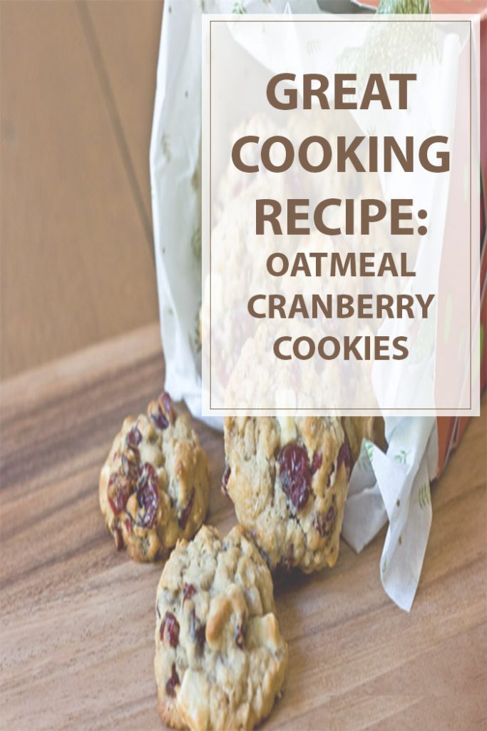 Oatmeal Cranberry White Chocolate Chunk Cookies