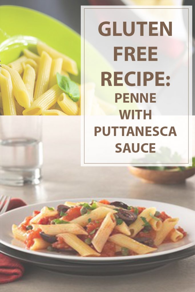 Gluten Free Penne with Puttanesca Sauce