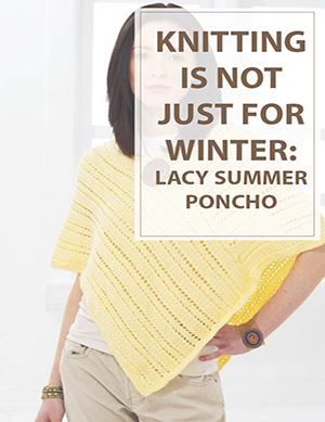 Knit Lacy Summer Poncho