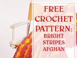 Bright Stripes Afghan Free Crochet Pattern THUMP