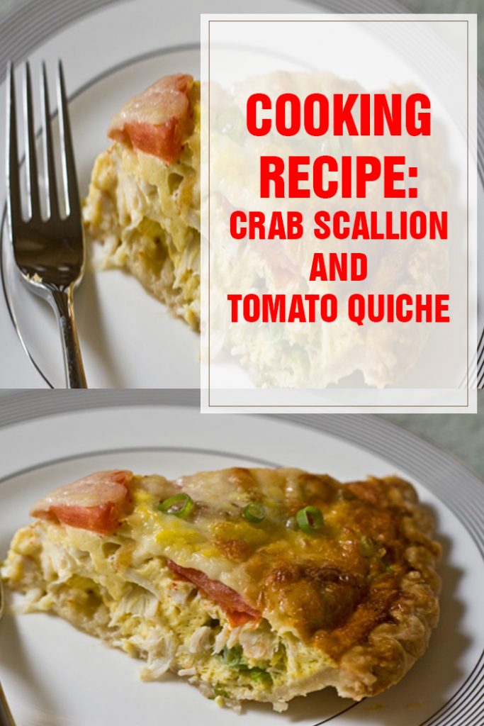 Crab Scallion & Tomato Quiche Cooking Recipe