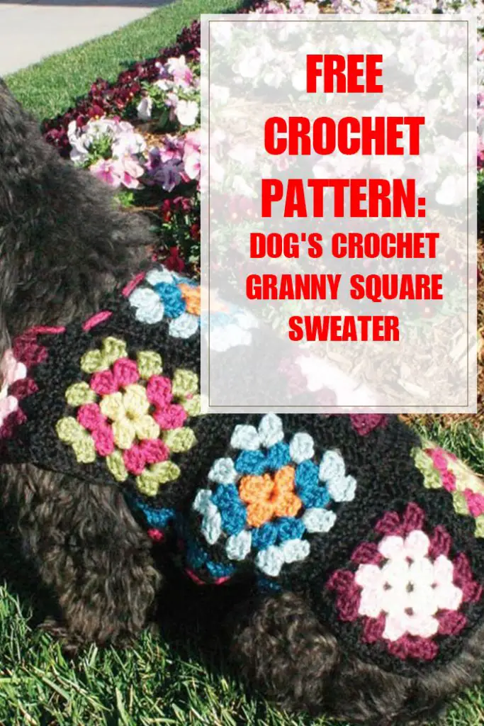 Dog's Crochet Granny Square Sweater Pattern