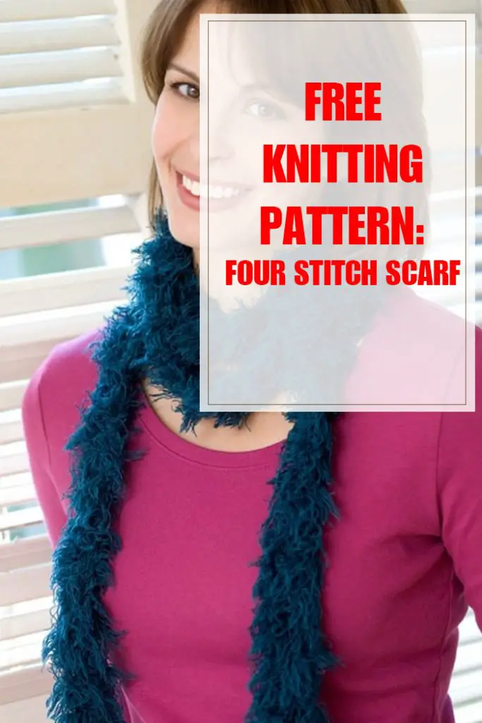 Four Stitch Scarf Knitting Pattern