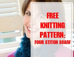 Four Stitch Scarf Knitting Pattern THUMP