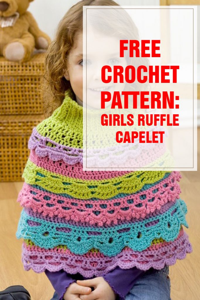 Free Crochet Pattern Girls Ruffle Capelet