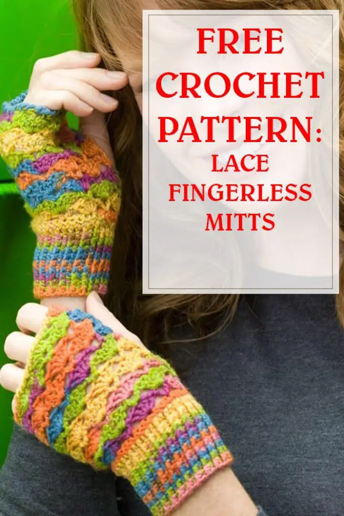 Free Crochet Pattern Lace Fingerless Mitts