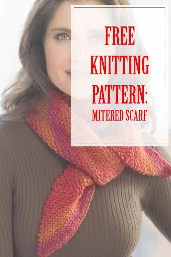 Mitered Scarf Free Knitting Pattern