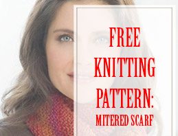 Mitered Scarf Free Knitting Pattern THUMP