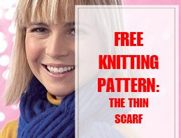 Thin Scarf Free Knitting Pattern THUMP