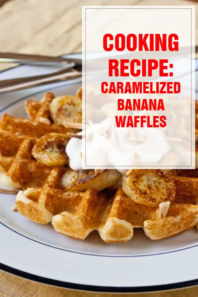 cooking recipe caramelized banana waffles