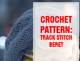crochet pattern track stitch beret thump