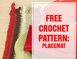 free crochet pattern placemat thump