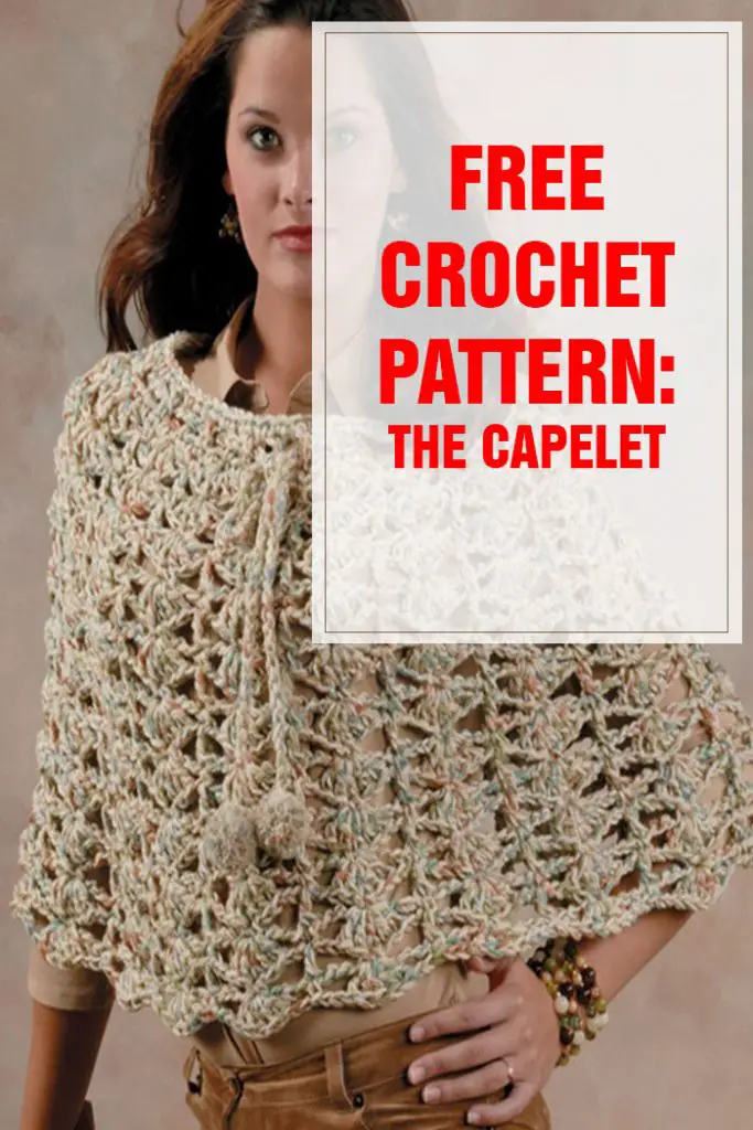 free crochet pattern the capelet