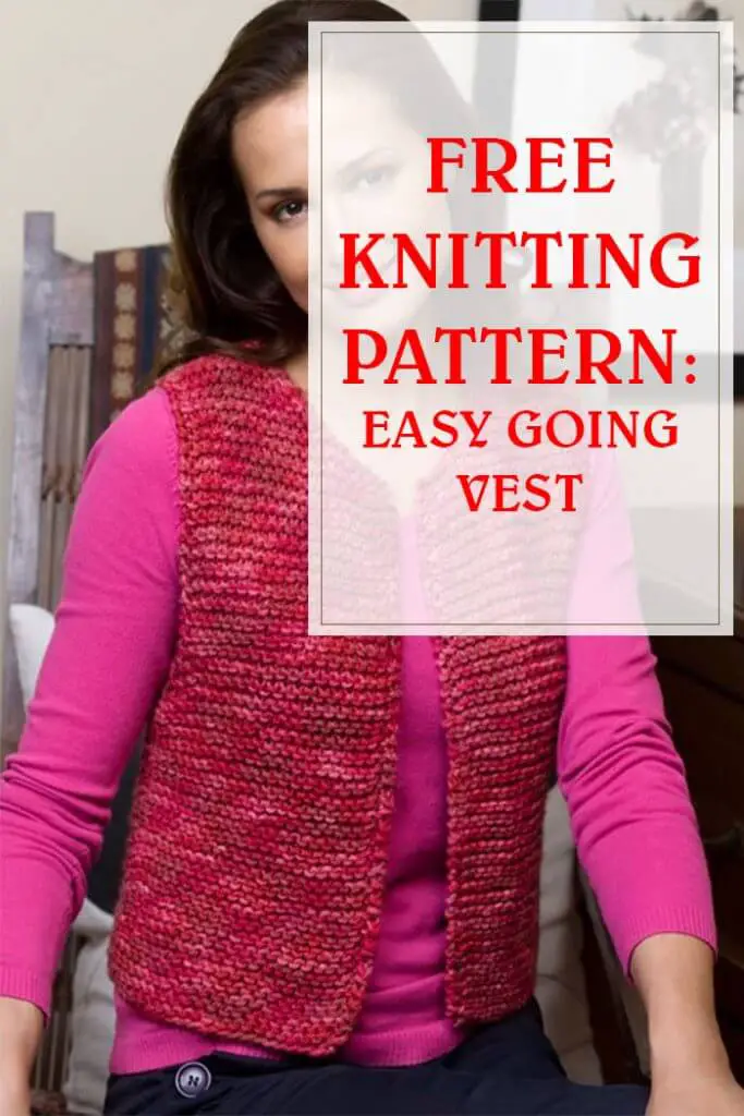 Easy And Free Knit Pattern Going Vest