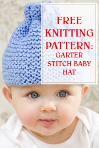 Garter Stitch Baby Hat Knitting Pattern thump
