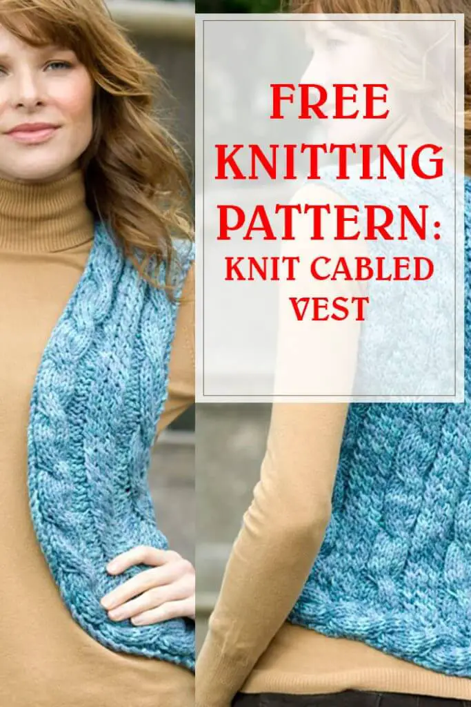 Knit Cabled Vest