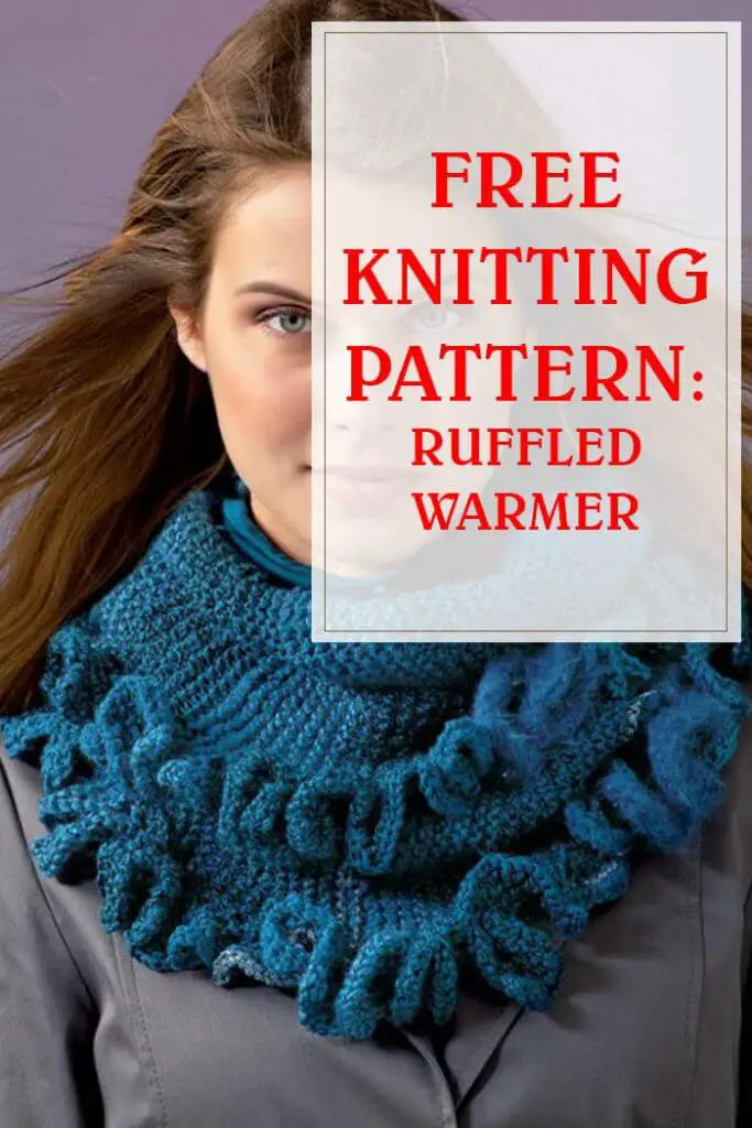 Ruffled Warmer Free Knitting Pattern