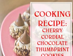 Cherry Cordial Chocolate Thumbprint Cookies thump