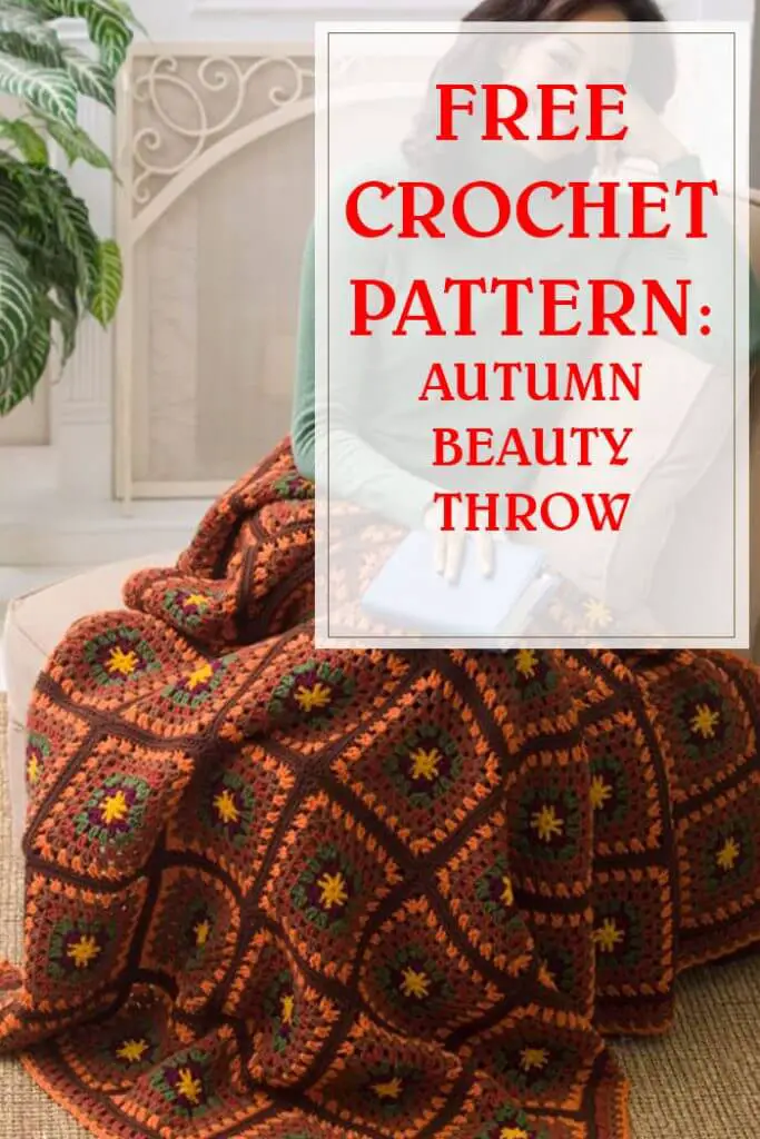 Free Crochet Pattern Autumn Beauty Throw