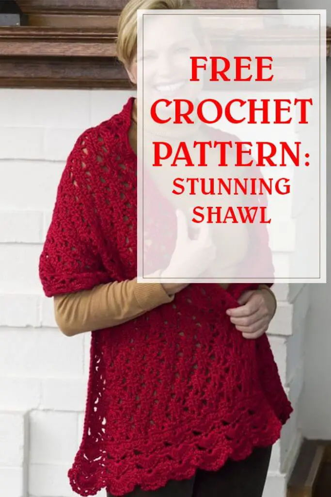 Stunning Shawl Free Crochet Pattern