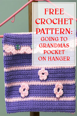free crochet pattern going to grandmas pocket on hanger
