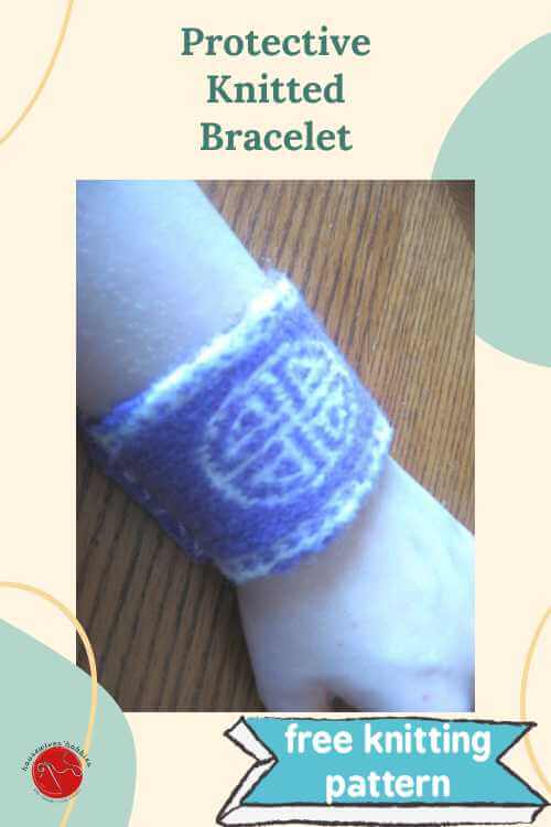 Celtic Shield Knot Bracelet Free Knitting Pattern