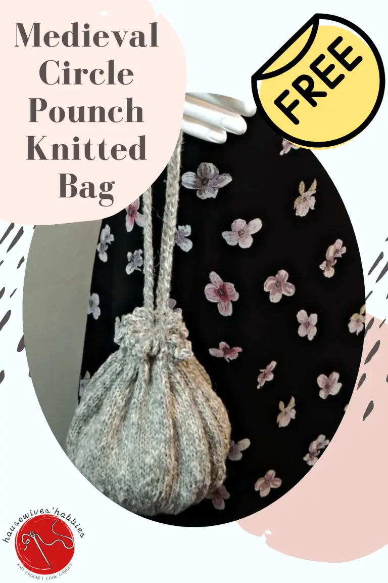 Circle Pouch Free Knitting Pattern HousewivesHobbies