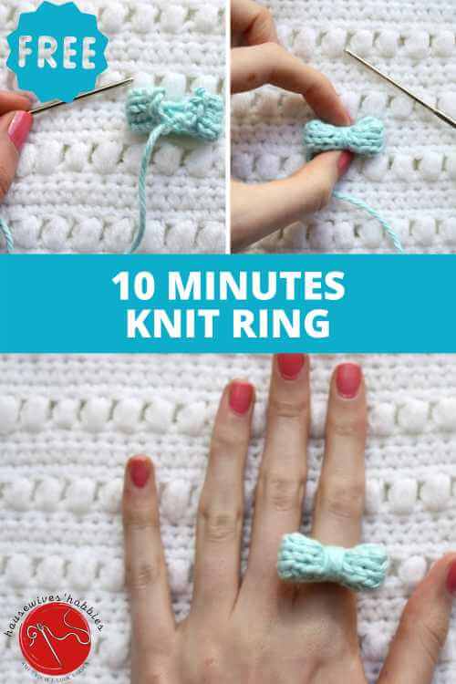 10 Minutes Knit Ring Free Knitting Pattern