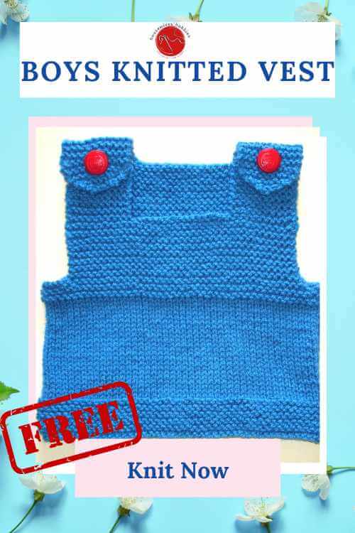 Little Boy Blue Vest Free Knitting Pattern