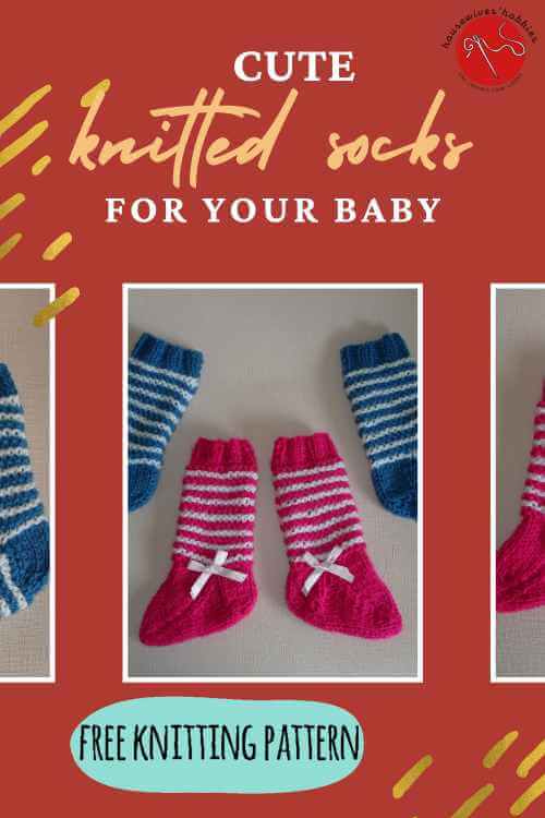 Two Needle Free Knitting Pattern Baby Socks