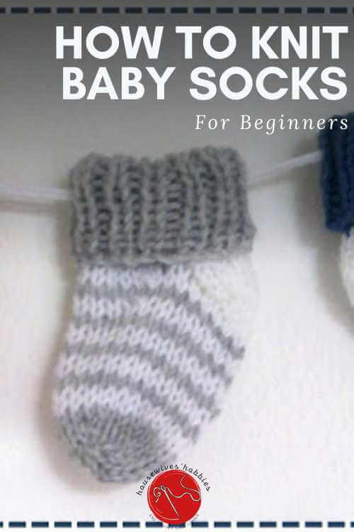 Simple-Striped-Baby-Socks-Free-Knitting-Pattern