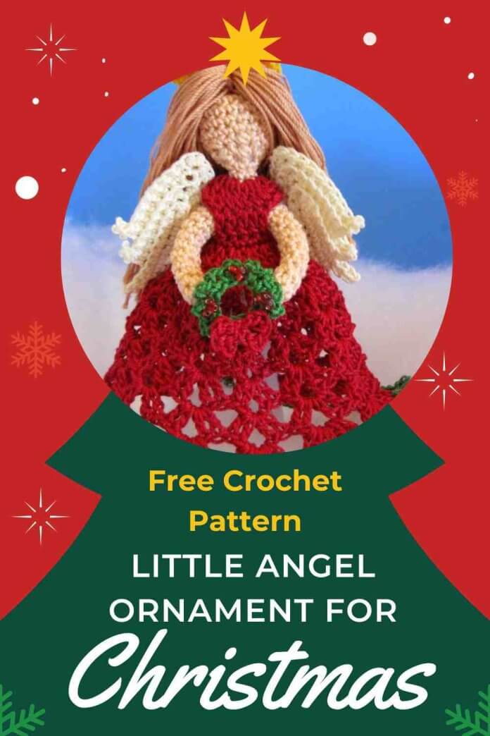 Free Crochet Pattern Little Angel Christmas Ornament