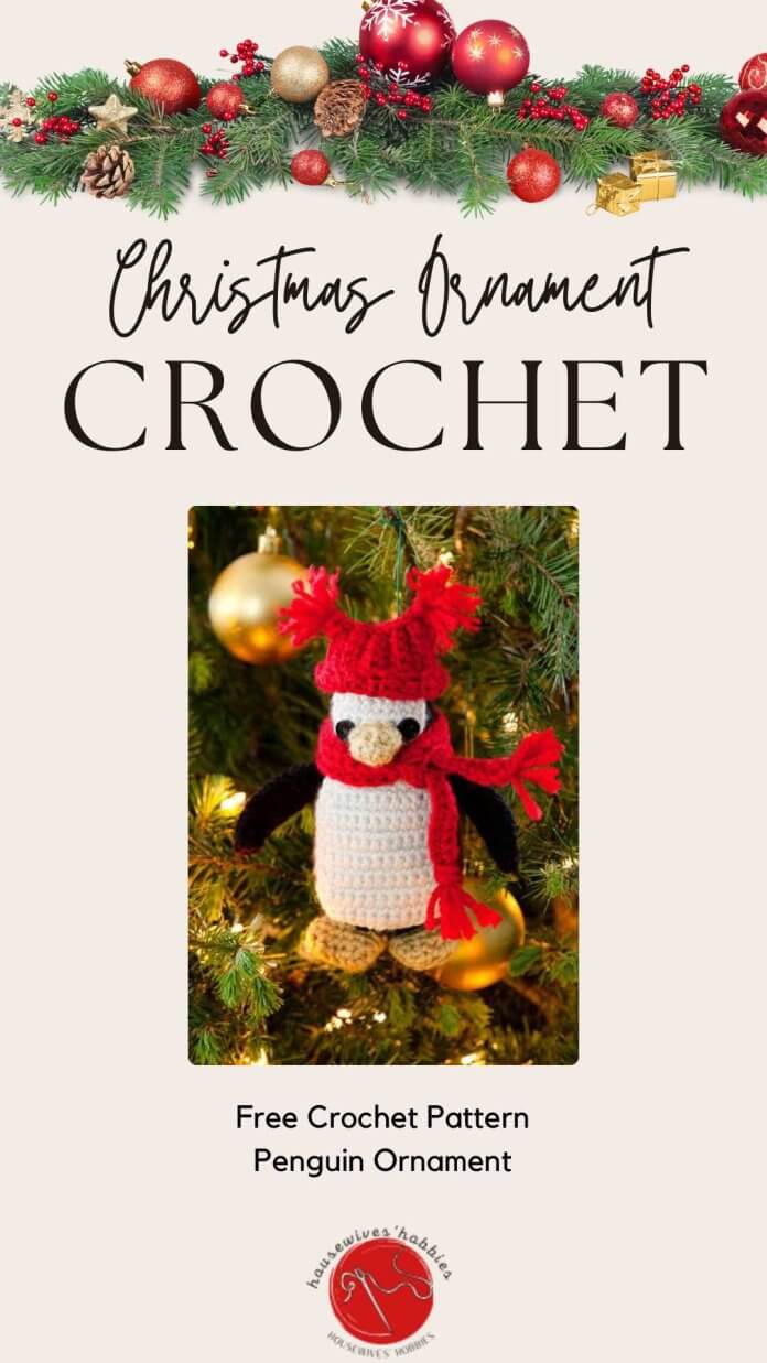 Free Crochet Pattern Penguin Ornament