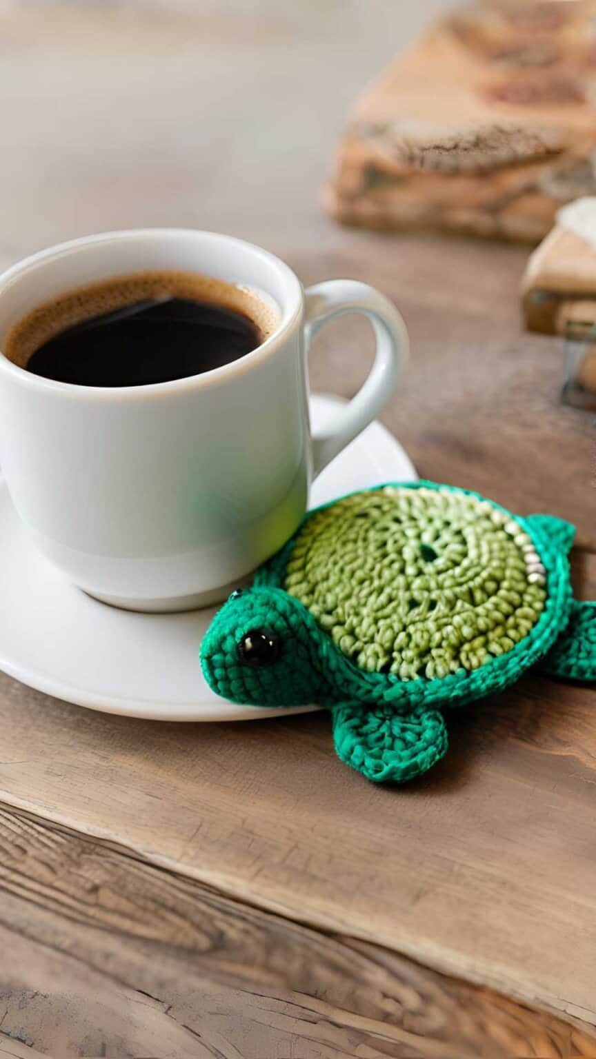 Turtle Coaster Crochet Pattern Free - HousewivesHobbies